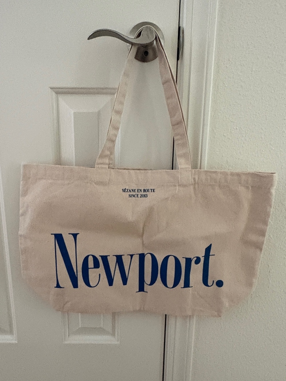 Sézane en Route Newport Paris Canvas Tote Bag